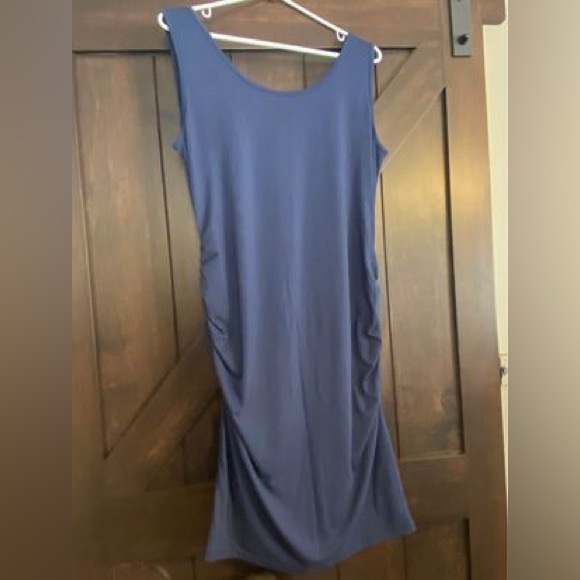 Navy blue maternity dress - Picture 1 of 12